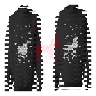 Valentines Day Love Hearts Jack Russell Terrier Dog Lover Sweatshirt - Monsterry