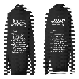 Valery Definition Nom Personnalisé Idée Cadeau D'anniversaire Amusante Sweater e - Cadeauxyz