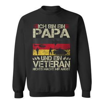 Veteran Father's Day Oak Leaves Soldier And Dad Sweatshirt - Geschenkecke