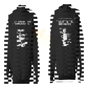 Video Gamer Black Tricolor Corgi Sweatshirt - Monsterry