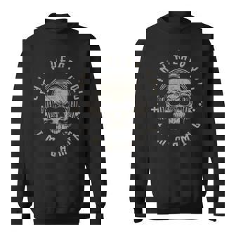 Video Games Skull Gamer Cant Hear You Im Gaming Sweatshirt - Monsterry