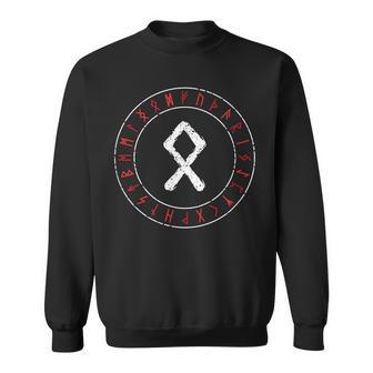 Viking Rune Othala Runic Circle Nordic Mythology Celtic Sweatshirt - Geschenkecke