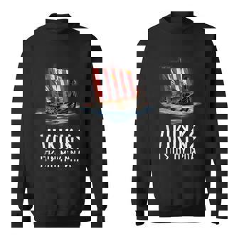 Vikings It's In My DNA Drakkar Longship Norse History Sweatshirt - Monsterry