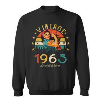 Vintage 1965 60 Geburtstag Frau Retro 60 Jahre Geschenk Sweatshirt - Geschenkecke