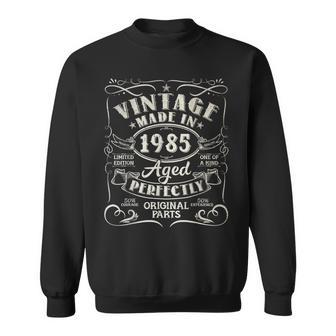 Vintage 40Th Birthday Decorations 1985 40 Birthday Sweatshirt - Thegiftio UK