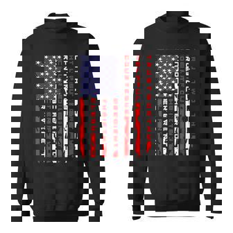 Vintage American Flag Scouting Law Sweatshirt - Seseable