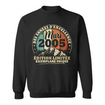 Vintage Cadeau D'anniversaire 20 Ans Née En Mars 2005 Sweater e - Cadeauxyz
