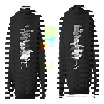 Vintage Chicken-Jockey 2 Side Sweatshirt | Mazezy