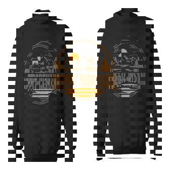 Vintage Freeport Pennsylvania Mountain Print Sweatshirt - Monsterry