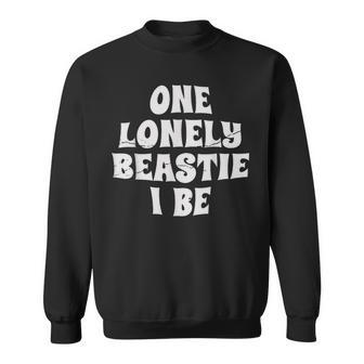 Vintage One Lonely Beastie I Be Retro Saying Humor Sweatshirt - Thegiftio UK