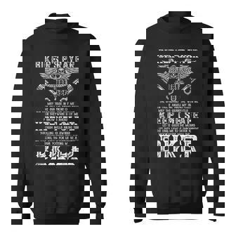 Vintage Motorcycle Biker Biker's Prayer Biking Motorcycling Sweatshirt - Monsterry