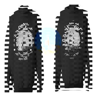 Vintage Nature Montauk Point Lighthouse Hiking Mountain Sweatshirt - Monsterry