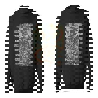Vintage Octopus Kraken Monster Horror Poster Kraken Sweatshirt - Thegiftio UK