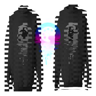 Vintage Retro Sunset Paint Palette Sweatshirt - Monsterry