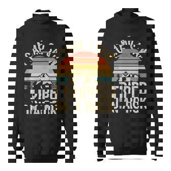 Vintage I Came I Saw I Tripped On A Rock Funny Tank Top Sweatshirt - Monsterry