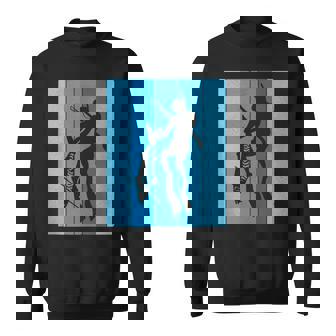 Vintage Spearfishing Lover Freediving Ocean Graphic Diving Tank Top Sweatshirt - Monsterry