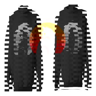 Vintage Style Cat Lovers Cat Retro Cat Sun Sweatshirt - Seseable