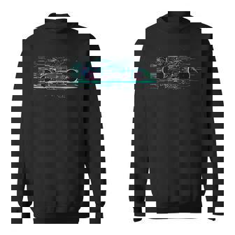 Voiture De Course Futuriste Circuit Tech Sweater e - Cadeauxyz