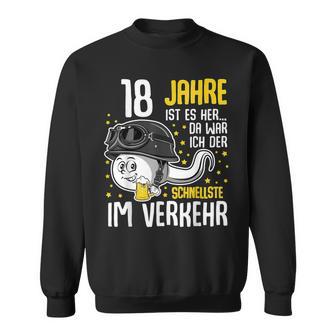 Vor 18 Jahren Der Fastest In Traffic 18Th Birthday Man Sweatshirt - Geschenkecke