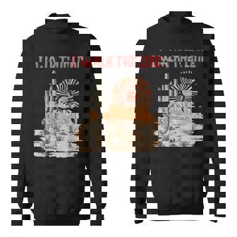 I Walk This Line Cute Cactus Western Rodeo Howdy & Mountains Sweatshirt - Monsterry