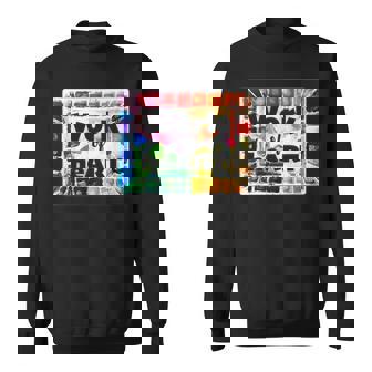 Watercolor Painting Palette Work Of Heart Sweatshirt - Monsterry