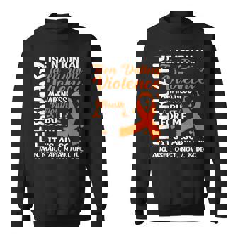 Wear Orange Ribbon For Teen Dating Violence Awareness Month Sweatshirt - Monsterry