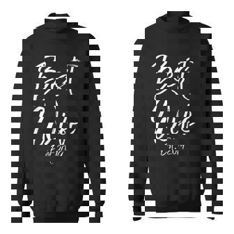 Wedding For Wife From Husband Best Wife Est 2019 Sweatshirt - Monsterry