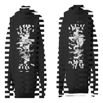 Western Cowboy Skull Hola Howdy Putos Spanish Slang Sweatshirt | Mazezy