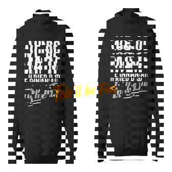 When God Created Me When God Made Me God Sweatshirt - Thegiftio UK