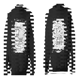 Whimsical Escapism Dreamy Sheep Stars Magic Sweatshirt - Monsterry