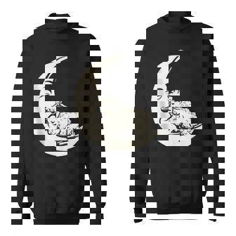 Whimsical Escapism Moon Dreams Sheep Tank Top Sweatshirt - Monsterry