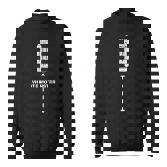 White Monster Joke Man Friends Sweatshirt | Mazezy