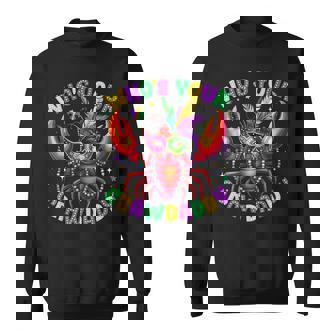 Who's Your Crawdaddy Crawfish Beads Mardi Gras Carnival Sweatshirt | Mazezy