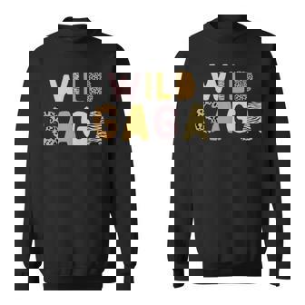 Wild One Gaga Two Wild Birthday Outfit Zoo Birthday Animal Sweatshirt - Monsterry