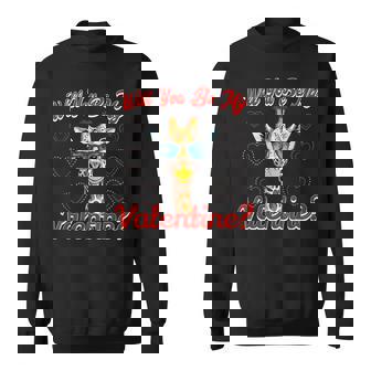Will You Be My Valentine Giraffe Valentines Day Love Sweatshirt - Monsterry