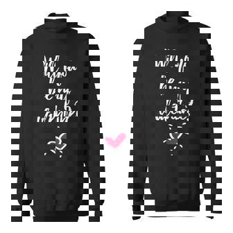 Will You Be My Valentine Heart Sweatshirt - Monsterry
