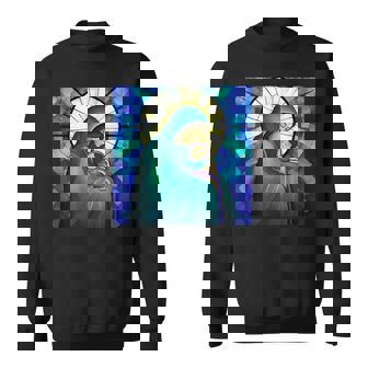 Window Abstract Jesus Christian Sweatshirt - Monsterry