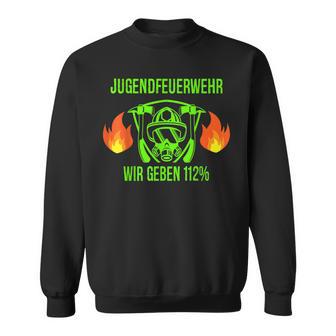 Wir Geben 112 Jugendfeuerwehr Sweatshirt - Geschenkecke