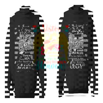 Wish A Very Happy Birthday Sister In Heaven Memorial Family Sweatshirt - Monsterry