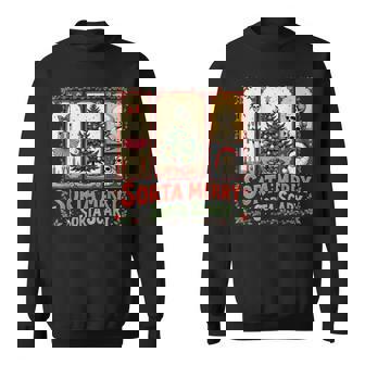 Xmas Skeleton Sorta Merry Sorta Scary Gothic Christmas Vibes Sweatshirt - Monsterry