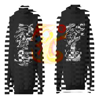 Year Of Snake Dabbing Chinese New Year 2025 Snake Zodiac Sweatshirt - Thegiftio