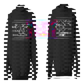 Yeet Meme Quote Vintage Cyberpunk Vibes Souvenir Sweatshirt | Seseable CA