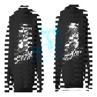 Yeti To Play Bigfoot Ice Hockey Sport Sasquatch Skate Sweatshirt - Monsterry