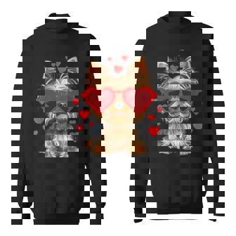 Yorkshire Terrier Valentines Day Yorkie Lover Sweatshirt - Monsterry