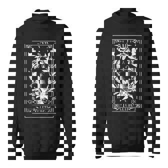 Yuletide Blessings Tarot Yule Wicca Pagan Blessed Yuletide Sweatshirt - Monsterry