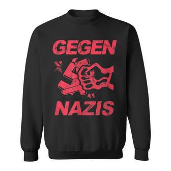 Zeichen Setzen Gegen Rechts Gegen Nazisintage Sweatshirt - Geschenkecke