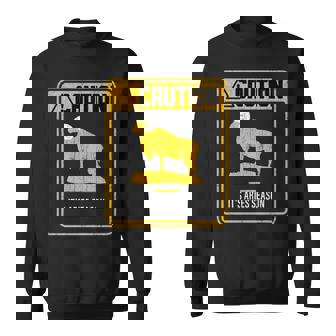 Zodiac Sign Caution It's Aries Season Graphic Sweatshirt - Monsterry
