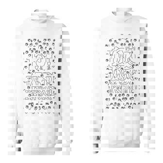 100 Days Of School Coloring Activity Paw Print Cute Animals Sweatshirt - Monsterry