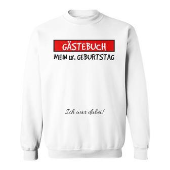 18Th Birthday Party Guest Book Idea 18 Years Sweatshirt - Geschenkecke