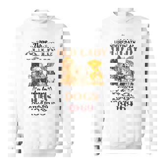 1969 An Old Lady Who Loves Dogs Sweatshirt | Mazezy